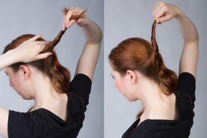 twisting hair for buns
