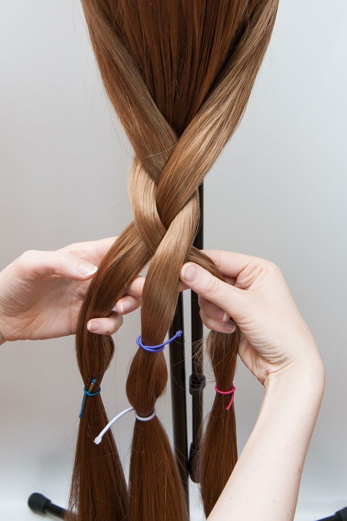 braiding a wig