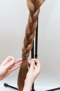 braided wig with hair tie