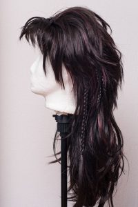 Wig for Fang (Final Fantasy XIII) with extra braids sewn into the wig