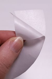 removing paper backing